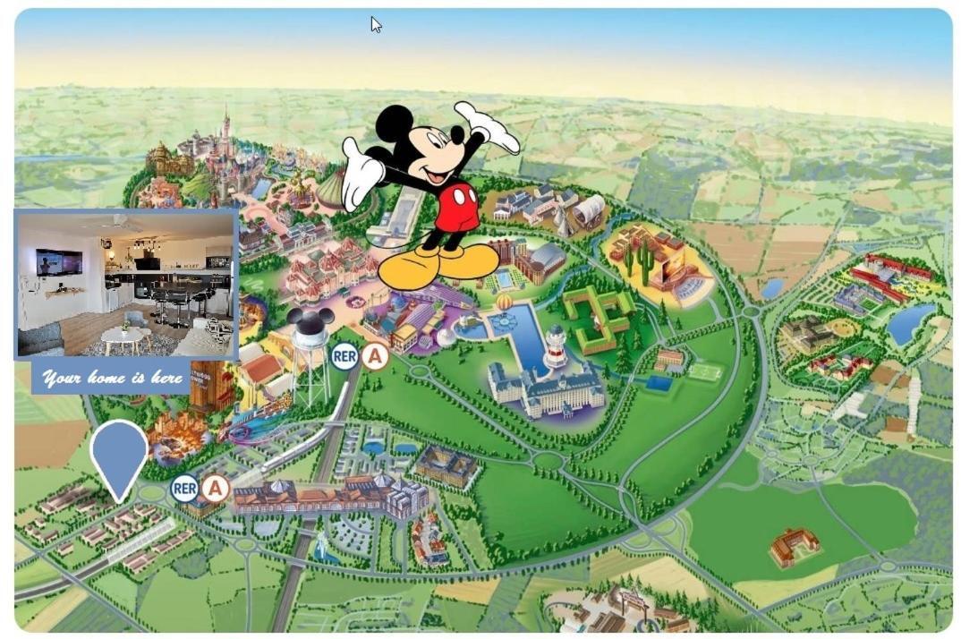 Myhomezen Montevrain Disneyland Val D'Europe - 3D Playstation 4 Ngoại thất bức ảnh